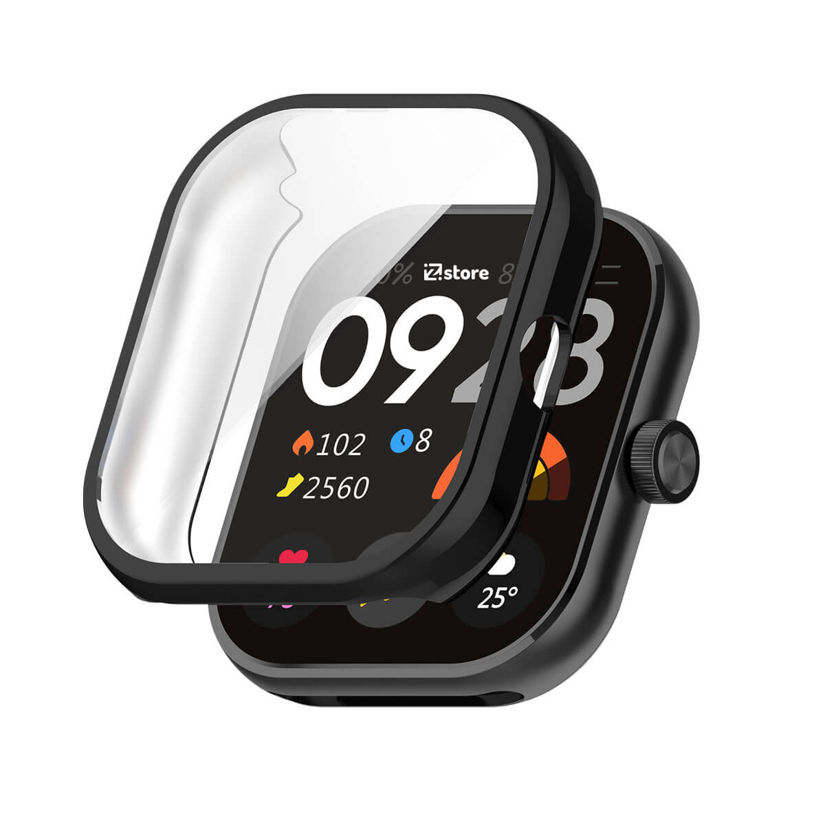 Case con Protector Redmi Watch 4 Color Metalizado Negro