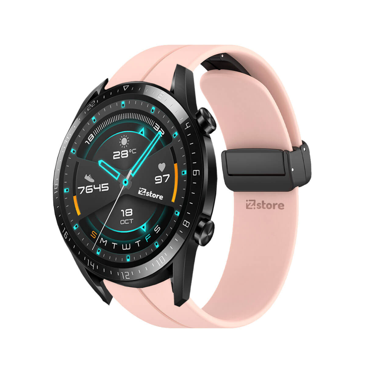 Correa Para Huawei Watch GT2 Broche Magnético 42mm Rosa