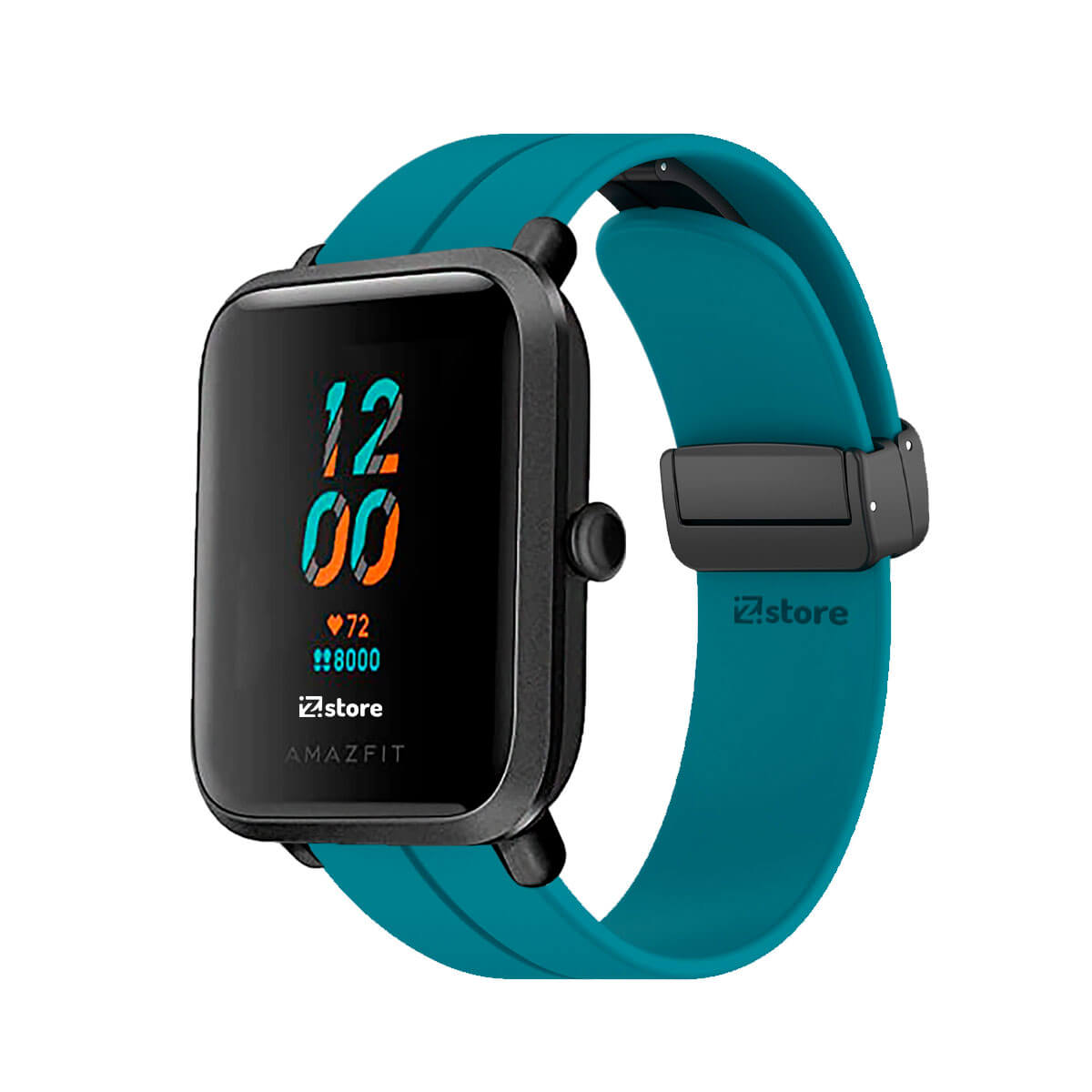 Correa Para Amazfit Bip S Broche Magnético Azul Turquesa