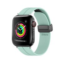 Correa Para Apple Watch Broche Magnético 38-40-41mm Silver Verde Agua