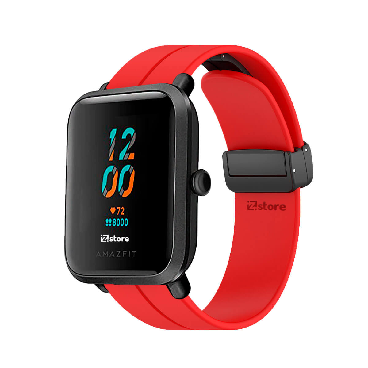 Correa Para Amazfit Bip S Broche Magnético Rojo