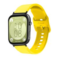 Correa Silicona Para Huawei Watch Fit 3 Hebilla Black Amarillo