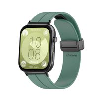 Correa Para Huawei Watch Fit 3 Broche Magnetico Black Verde Pino