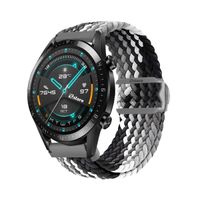 Correa de Nylon Para Huawei Watch GT2 42mm Gris Tricolor