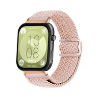 Correa de Nylon Para Huawei Watch Fit 3 Gold Rose Rosa