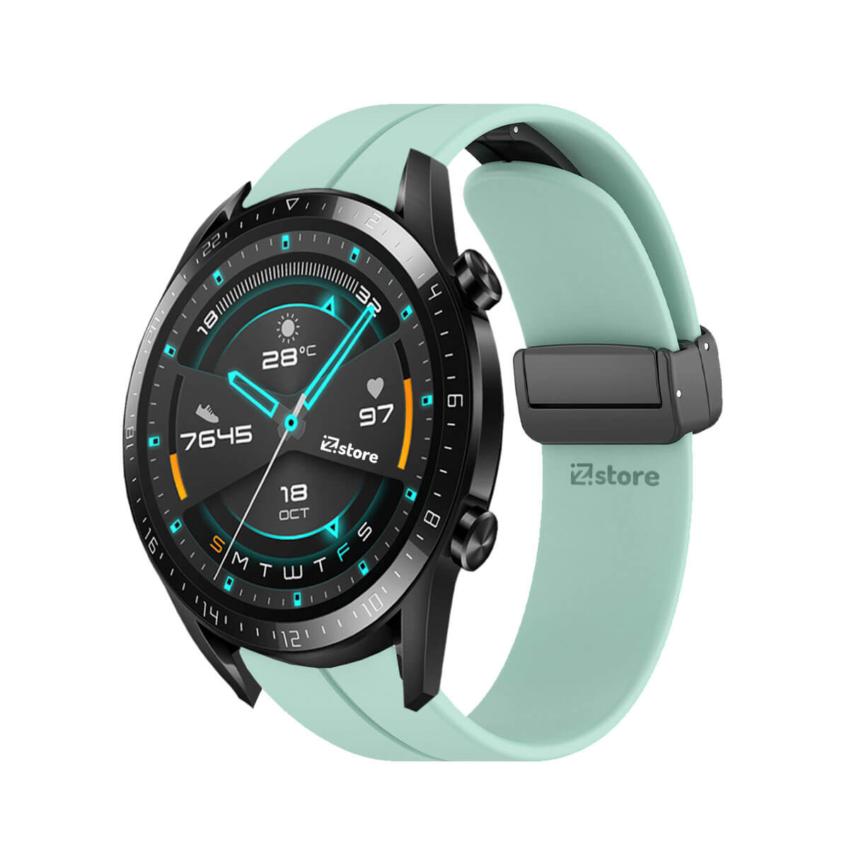 Correa Para Huawei Watch GT2 Broche Magnético 42mm Verde Agua