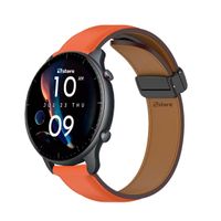 Correa de Cuero Para Amazfit GTR2 Magnético Naranja
