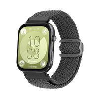 Correa de Nylon Para Huawei Watch Fit 3 Black Gris