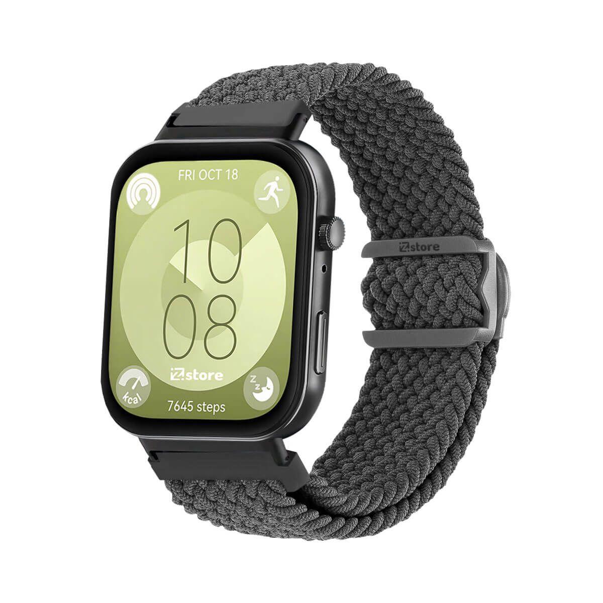 Correa de Nylon Para Huawei Watch Fit 3 Black Gris