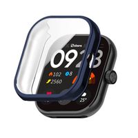 Case con Protector Redmi Watch 4 Color Metalizado Azul Oscuro