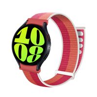 Correa de Nylon Para Samsung Galaxy Watch 7 Rojo Tricolor