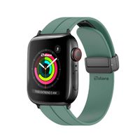 Correa Para Apple Watch Broche Magnético 38-40-41mm Black Verde Pino