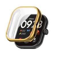 Case con Protector Redmi Watch 4 Color Metalizado Dorado