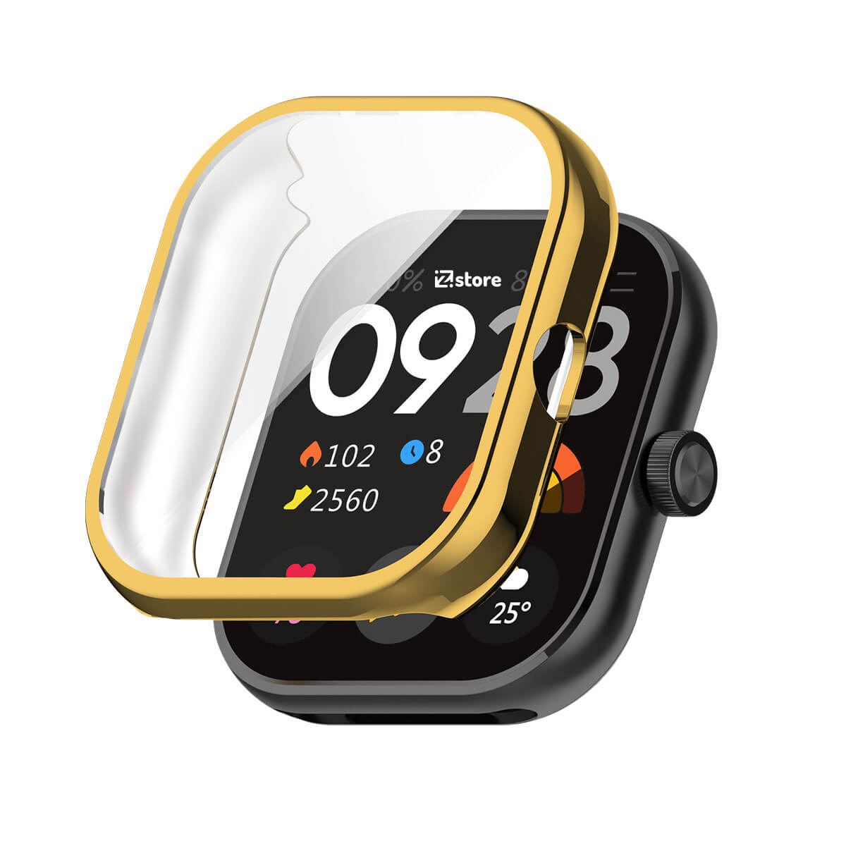 Case con Protector Redmi Watch 4 Color Metalizado Dorado