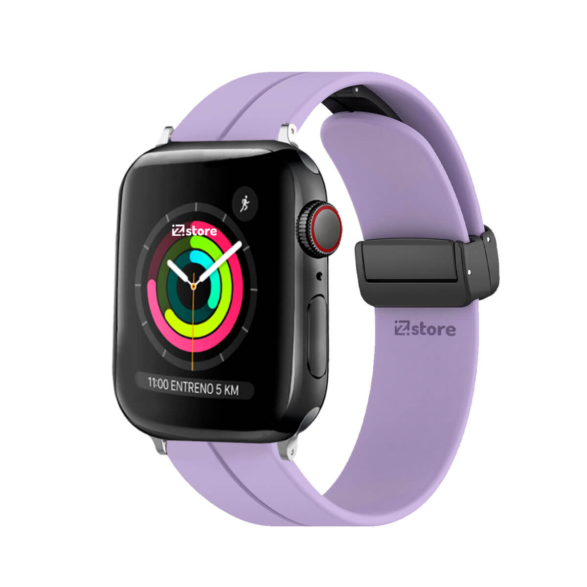 Correa Para Apple Watch Broche Magnético 38-40-41mm Silver Lila