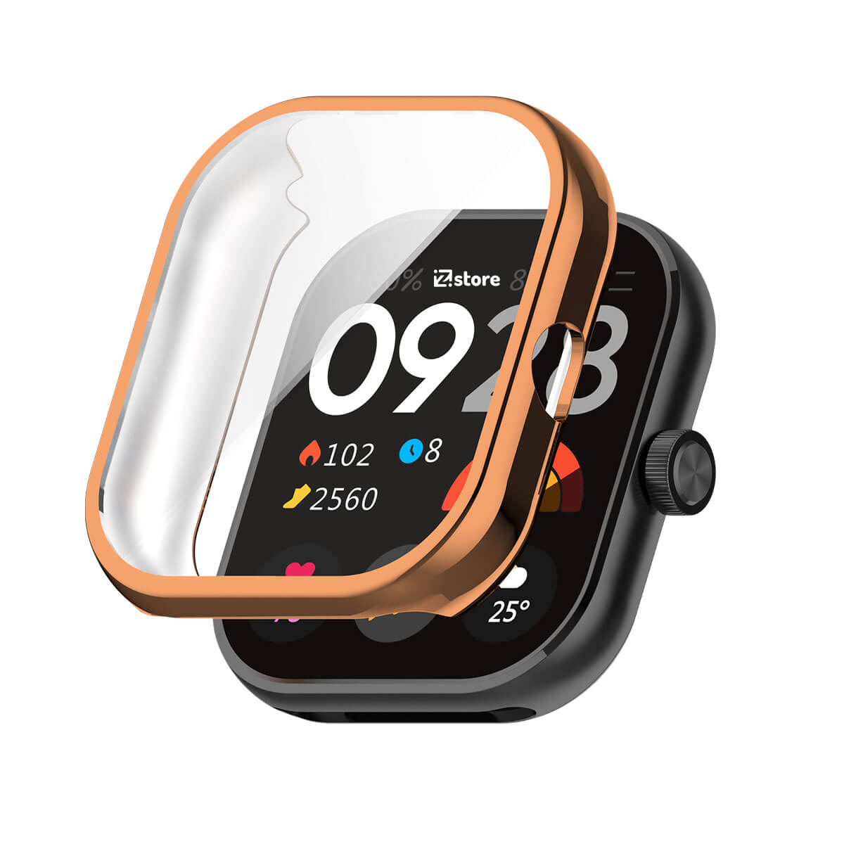 Case con Protector Redmi Watch 4 Color Metalizado Rose Gold