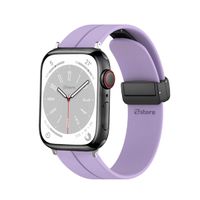Correa Para Apple Watch Broche Magnético 42-44-45-49mm Silver Lila