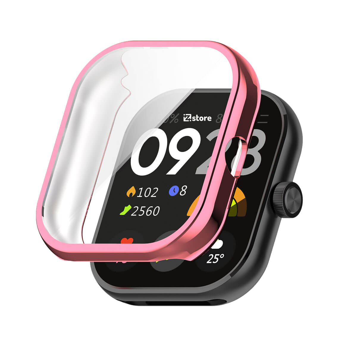 Case con Protector Redmi Watch 4 Color Metalizado Rosado