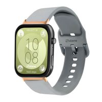 Correa Silicona Para Huawei Watch Fit 3 Hebilla Gold Rose Gris