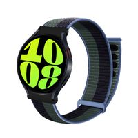 Correa de Nylon Para Samsung Galaxy Watch 7 Verde Tricolor