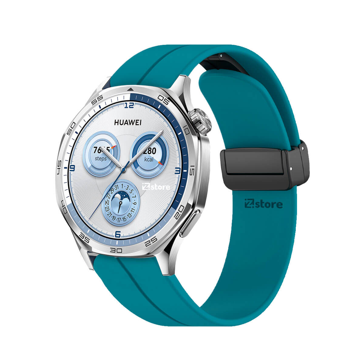 Correa Para Huawei Watch GT5/GT5 Pro 46mm Broche Magnético Azul Turquesa