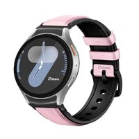 Correa de Cuero Para Samsung Galaxy Watch 7 Black Rosado