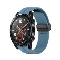 Correa Para Huawei Watch GT Broche Magnético Azul Acero