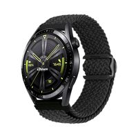 Correa de Nylon Para Huawei Watch GT2 46mm Negro Bicolor