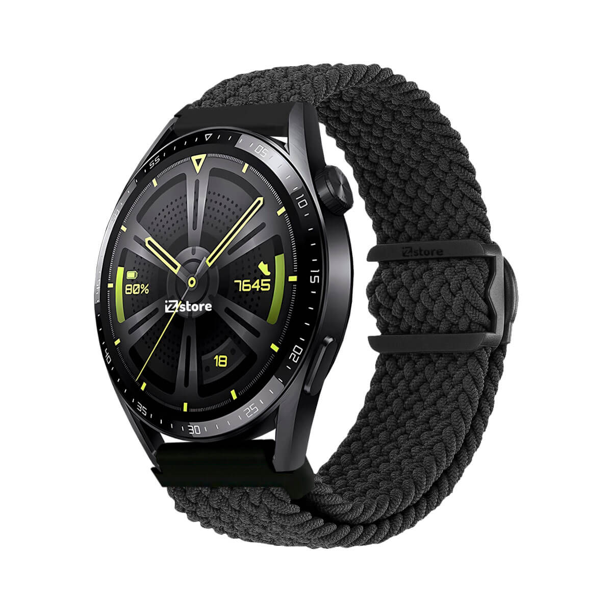 Correa de Nylon Para Huawei Watch GT2 46mm Negro Bicolor