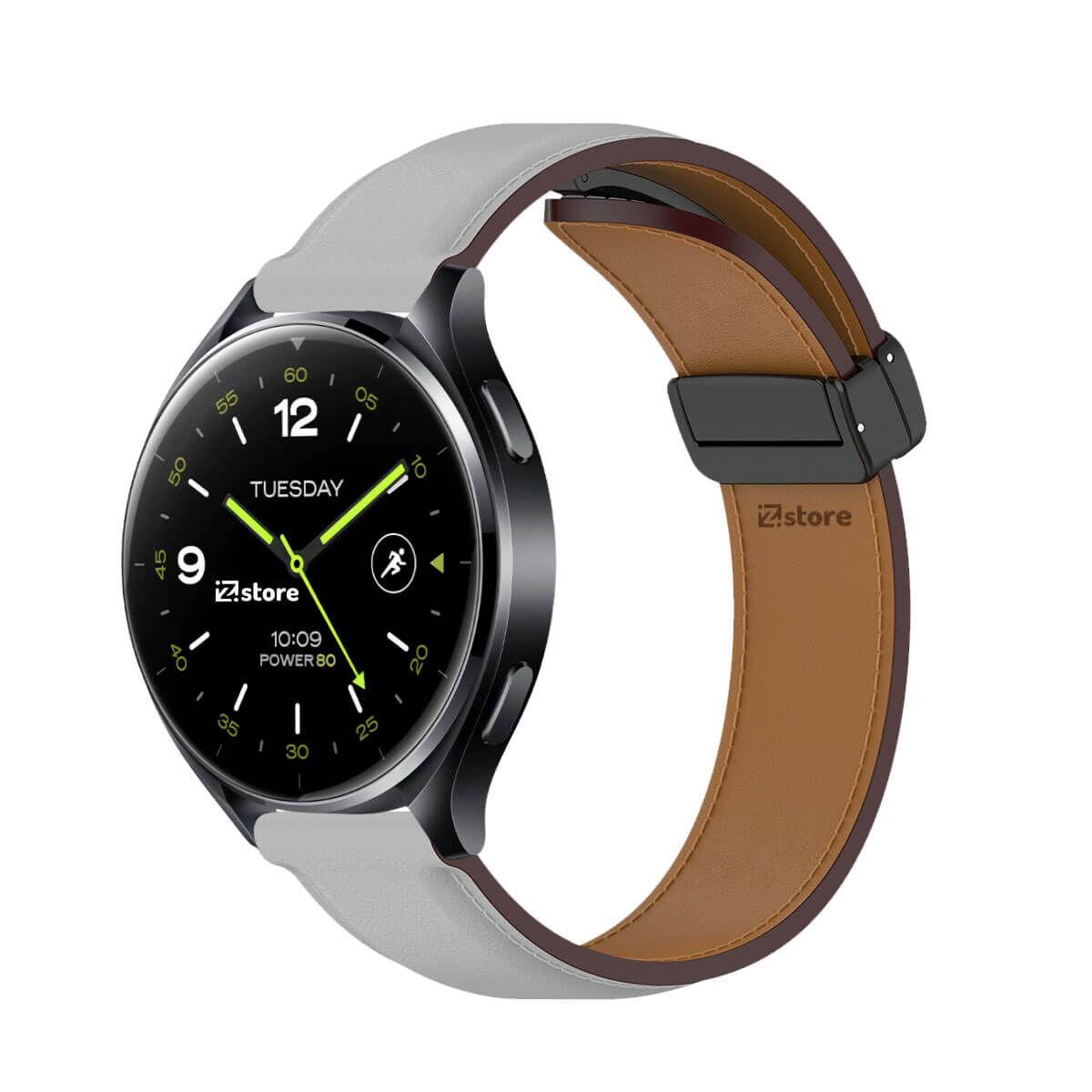 Correa de Cuero Para Xiaomi Watch 2 / 2 Pro Gris