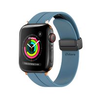 Correa Para Apple Watch Broche Magnético 38-40-41mm Gold Rose Azul Acero