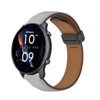 Correa de Cuero Para Amazfit GTR3 Magnético Gris