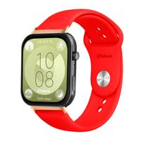 Correa Para Huawei Watch Fit 3 Broche Gold Rose Rojo