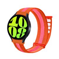 Correa de Nylon Para Samsung Galaxy Watch 6 Naranja Bicolor