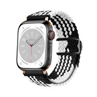 Correas de Nylon Para Apple Watch 42-44-45-49mm Gold Rose Negro Bicolor
