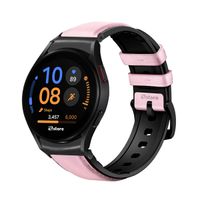 Correa de Cuero Para Samsung Galaxy Watch FE Black Rosado