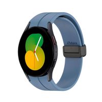 Correa Para Samsung Galaxy Watch 4 y 5 Broche Magnetico Azul Acero