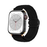 Correas de Nylon Para Apple Watch 42-44-45-49mm Gold Negro