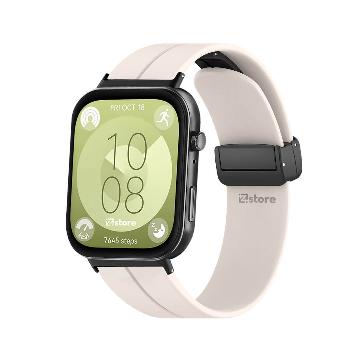 Correa Para Huawei Watch Fit 3 Broche Magnetico Black Crema