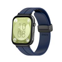 Correa Para Huawei Watch Fit 3 Broche Magnetico Black Azul Oscuro