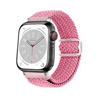 Correas de Nylon Para Apple Watch 42-44-45-49mm Silver Rosado