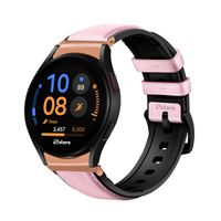 Correa de Cuero Para Samsung Galaxy Watch FE Gold Rose Rosado