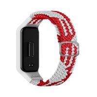 Correa de Nylon Para Xiaomi Mi Band 8 Active Rojo Bicolor