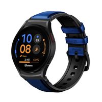 Correa de Cuero Para Samsung Galaxy Watch FE Black Azul
