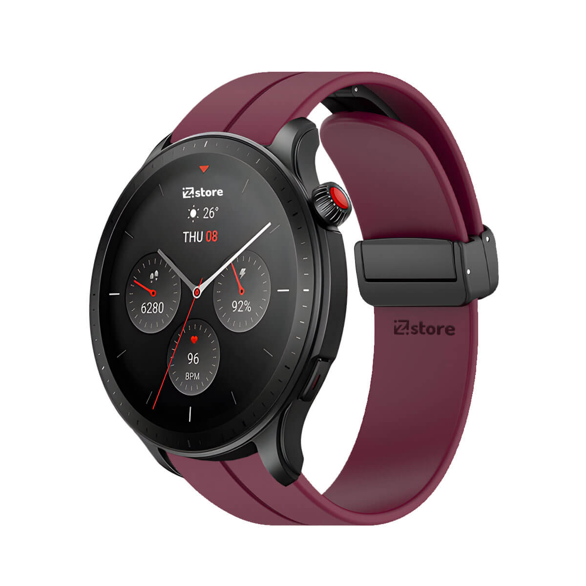 Correa Para Amazfit GTR4 Broche Magnético Vino