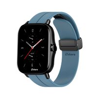 Correa Para Amazfit GTS4 Broche Magnético Azul Acero