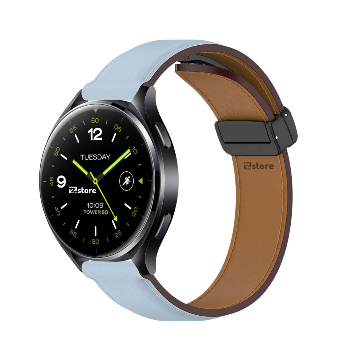 Correa de Cuero Para Xiaomi Watch 2 / 2 Pro Celeste