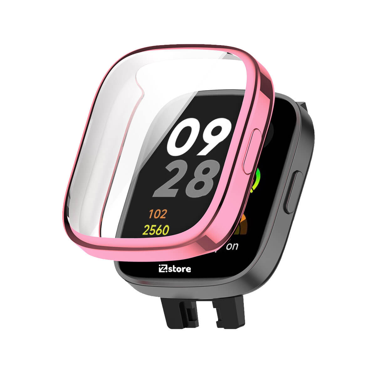 Case con Protector Redmi Watch 3 Color Metalizado Rosado