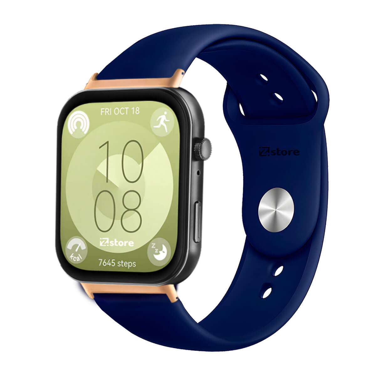 Correa Para Huawei Watch Fit 3 Broche Gold Rose Azul Oscuro