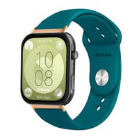 Correa Para Huawei Watch Fit 3 Broche Gold Rose Azul Turquesa